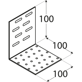 Winkelverbinder Holzverbinder Verstellwinkel - KMR links Großpack DMX - 6