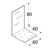 Winkelverbinder Holzverbinder Verstellwinkel - KMR rechts Großpack DMX - 2