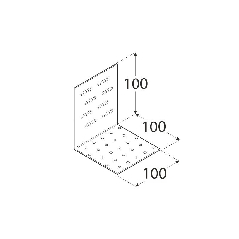 Winkelverbinder Holzverbinder Verstellwinkel - KMR rechts Großpack DMX - 6