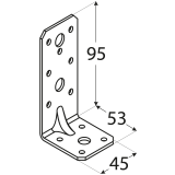 Winkelverbinder Holzverbinder mit Sicke - KPK 1 Großpack DMX - 2