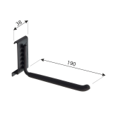 Gerätehalter für Set Goliat, Werkzeughalter, Garagen haken SGH8 - 190x38 Velano - 2