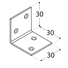 Winkelverbinder Holzverbinder Breitwinkel - KS Großpack DMX - 2