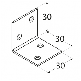Winkelverbinder Holzverbinder Breitwinkel verzinkt - KSO Großpack DMX - 2