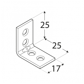 Winkelverbinder Holzverbinder Stuhlwinkel - KW Großpack DMX - 2
