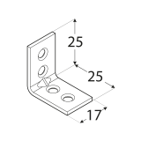 Winkelverbinder Holzverbinder Stuhlwinkel - KW Großpack DMX - 2