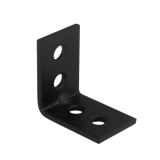 Holzverbinder Stuhlwinkel 25x25x17x1,5 mm schwarz - KWC Großpack DMX - 1