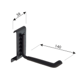 Gerätehalter für Set Goliat, Werkzeughalter, Garagen haken SGH9 - 140x38 Velano - 2