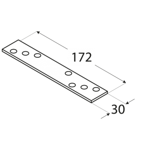 Lochplatten Holzverbinder Flachverbinder - LG DMX - 2