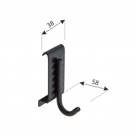 Gerätehalter für Set Goliat, Werkzeughalter, Garagen haken SGH10 - 58x38 Velano - 2