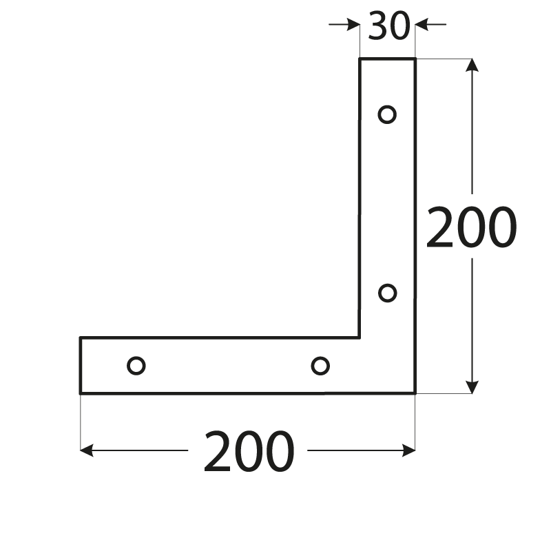 Möbelwinkel Winkelverbinder Holzverbinder - NA Großpack DMX - 4