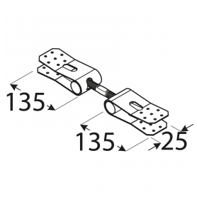 Windverbandanschlüss komplett mit Schrauben - NT Großpack DMX - 2
