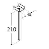 First- und Gratlattenhalter - PD Großpack DMX - 2