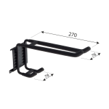 Gerätehalter für Set Goliat, Werkzeughalter, Garagen haken SGH13 - 270x76 Velano - 2