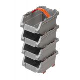 Lagerboxen Stapelboxen Sichtlagerboxen 150x110x90 4 tlg. set - PGP 3 Velano - 1