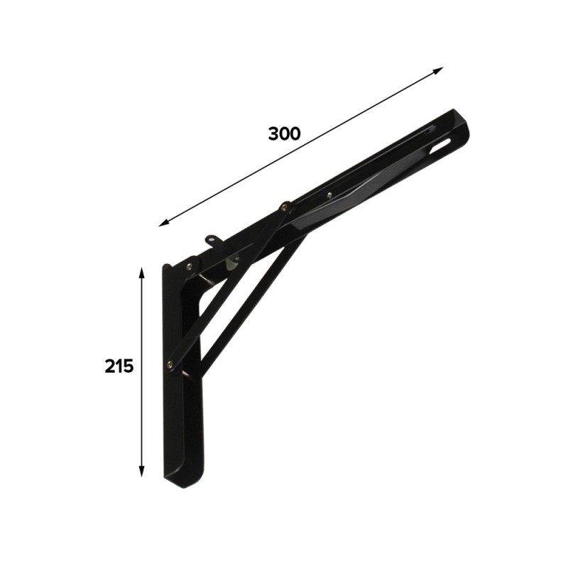 Regalhalter, Regalkonsole gefaltet - verstärkt - WSF Velano - 2