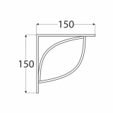 Regalhalter, Regalkonsole Dekorative - Stahl - TRAMP Velano - 2