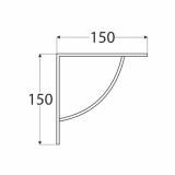 Regalhalter, Regalkonsole Dekorative - Stahl - WPR Velano - 2