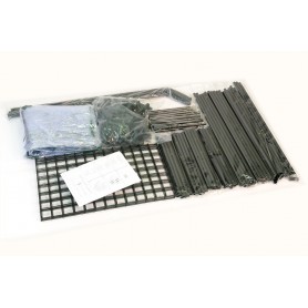 Foliengewächshaus Treibhaus Pflanzenhaus mit Regal - 143x143x195 Grindi - 10