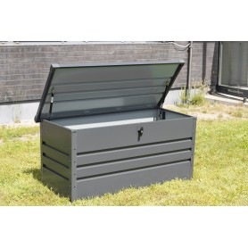 Metall-Gartenbox Kissenbox Auflagenbox 400l - 130x61x62 - Orto Grindi - 3