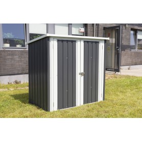 Metall-Gartenschrank 86x147x134 - Semi Grindi - 4