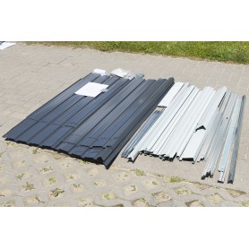 Metall-Gartenschrank 86x147x134 - Semi Grindi - 10