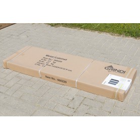 Metall-Gartenschrank 86x147x134 - Semi Grindi - 11