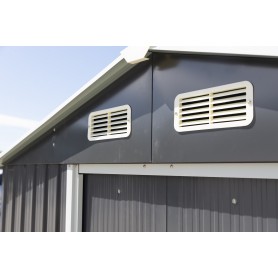 Gerätehaus Geräteschuppen Gartenhaus aus Metall - Fiori III 174x236x190 Grindi - 6