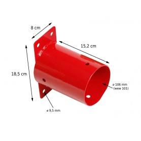 Schaukelverbinder Holzverbinder Schaukel - Wandverbinder Ø100 rot - GHSO Grindi - 3