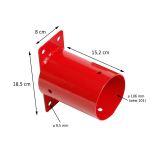 Schaukelverbinder Holzverbinder Schaukel - Wandverbinder Ø100 rot - GHSO Grindi - 3