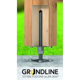 Stützenfuß Pfostenträger höhenverstelbar Gewinde - PSRP GRUNDLINE - 8