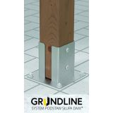 Stützenfuß Pfostenträger Pfostenanker - Feuerverzinkt - PSPD GRUNDLINE - 27