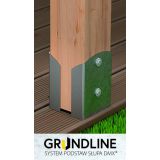 Stützenfuß Pfostenträger Pfostenanker - Feuerverzinkt - PSPW GRUNDLINE - 24