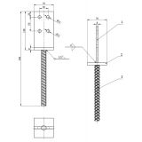 Stützenfuß zum Einlassen - PSW GRUNDLINE - 5