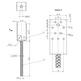 Stützenfuß Pfostenträger Pfostenanker Zink galvanisiert silbern - PSS GRUNDLINE - 11