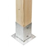 Aufschraubhülse Bodenhülse Pfostenträger – PSP rechteckig Feuerverzinkt GRUNDLINE - 20