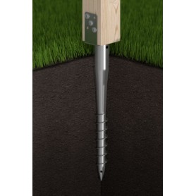 Einschraub Bodenhülsen Pfostenträger Stützenfuß - Feuerverzinkt PWU GRUNDLINE - 13