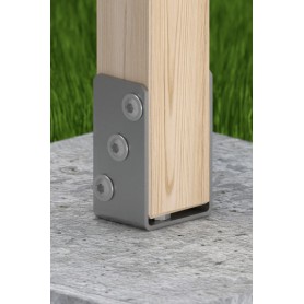 Aufschraubhülse Bodenhülse Pfostenträger Stützenfuß - PSO Feuerverzink GRUNDLINE - 17