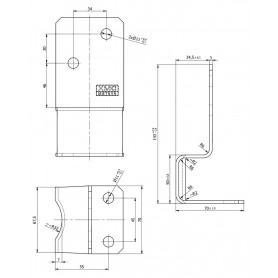 Dekorativ Stützenfuß Pfostenträger Pfostenanker - schwarz - PSK GRUNDLINE - 3