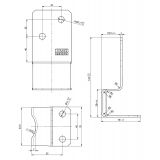 Dekorativ Stützenfuß Pfostenträger Pfostenanker - schwarz - PSK GRUNDLINE - 3