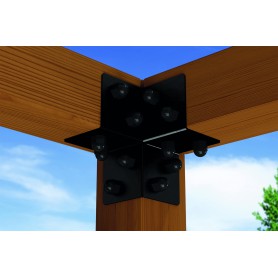 Pergola-Eckverbinder - schwarz - GPLN DMX - 3