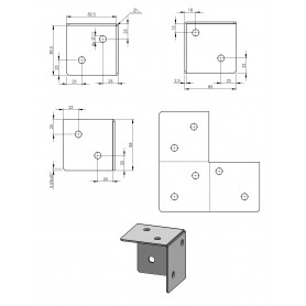 Pergola Bodenelement - schwarz - GPPS DMX - 2