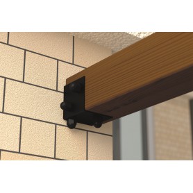 Pergola Bodenelement - schwarz - GPPS DMX - 3