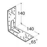 Winkelverbinder Holzverbinder - Dekorativ - schwarz - KP 5 DMX - 2
