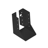 Balkenschuhe Holzverbinder Flügel Lasche Dekorativ - WB 52 - schwarz DMX - 1