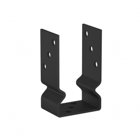 Dekorativ Stützenfuß Pfostenträger Pfostenanker - Schwarz - PSOZ GRUNDLINE - 1