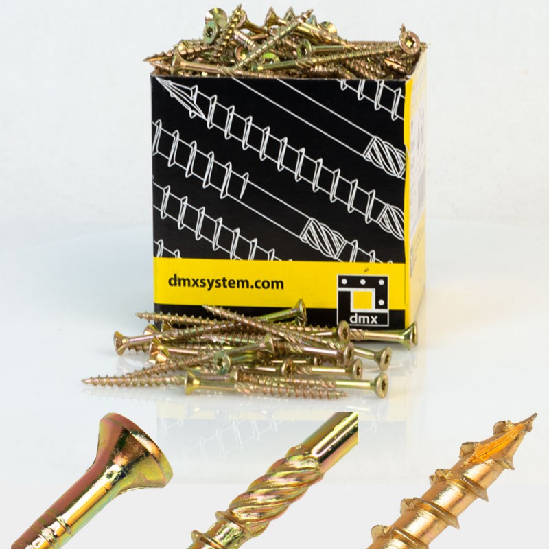 Holzbauschrauben mit Senkkopf CS 4,5mm - TORX - Zink galvanisiert DMX - 16