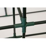 Foliengewächshaus Treibhaus Pflanzenhaus mit Regal - 143x143x195 - weiss Grindi - 4