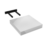 Regalbrett Wandregal Schweberegal - FSG, 23,5x23,5 cm - weiß hochglanz Velano - 1