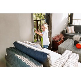 Terasse Markise Windschutz Trennwand 160x300 Grau - Mistral Grindi - 7