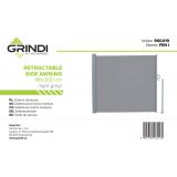 Terasse Markise Windschutz Seitenwand 180x300 - Fen, grau Grindi - 9